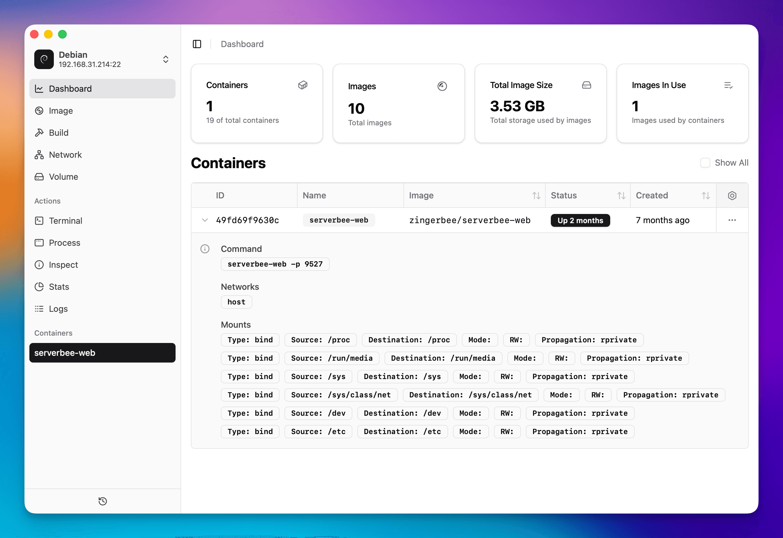 Dashboard Screenshot